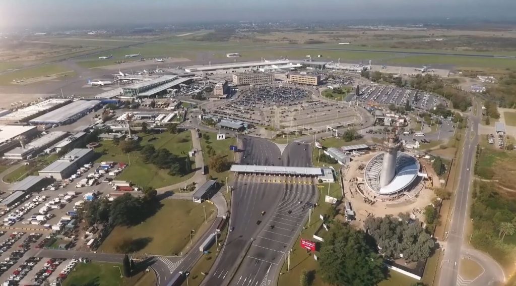 aéroport d'Ezeiza (Ministro Pistarini) vu du ciel