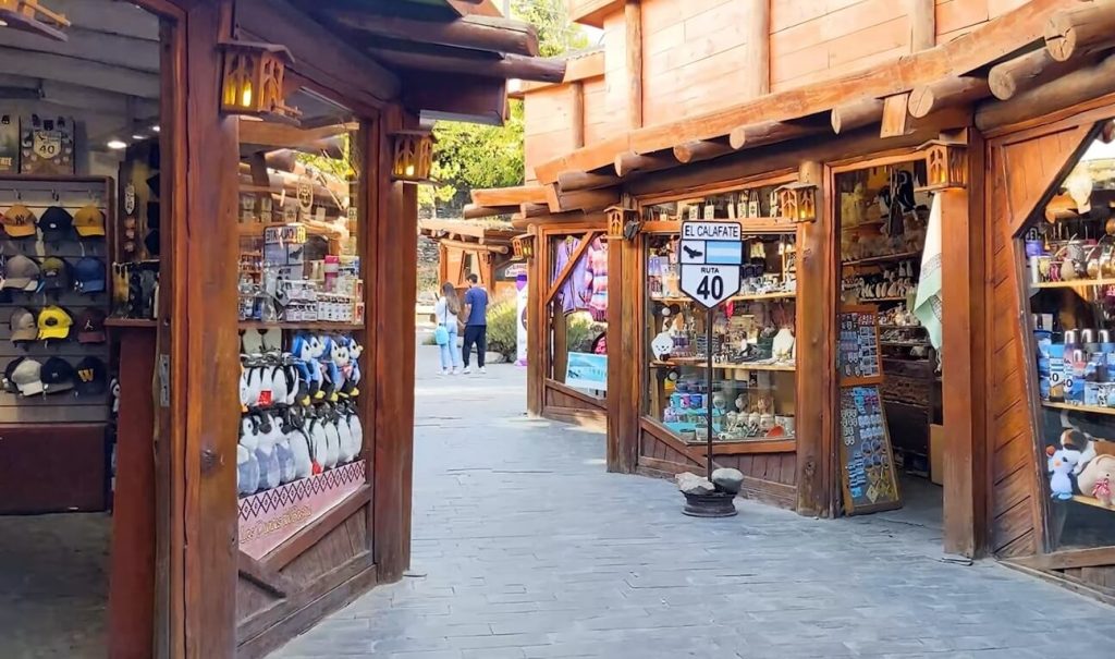 boutiques de souvenirs à El Calafate en Patagonie Argentine
