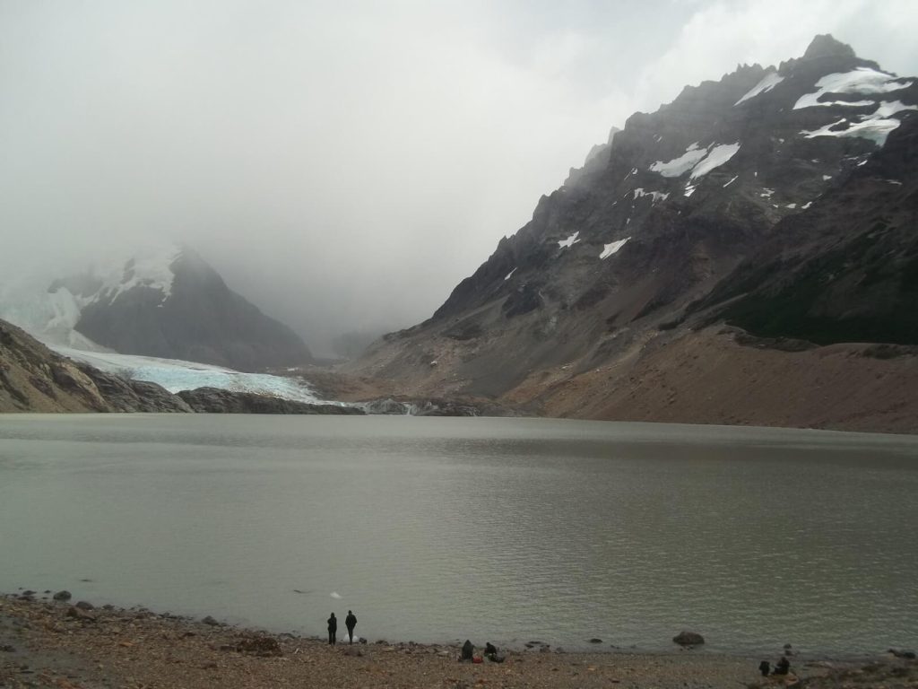 Vue sur la Laguna Torre à proximité d'El Chaltén en Patagonie argentine
