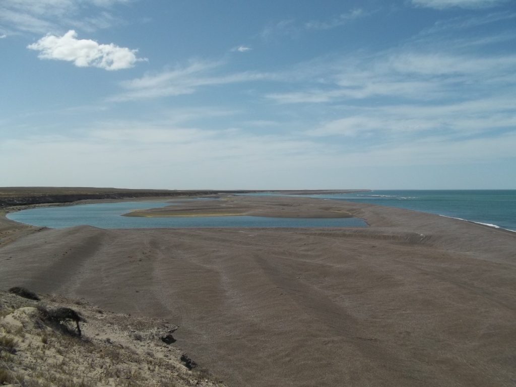 Paysages de la péninsule Valdés à proximité de Puerto Madryn en Argentine