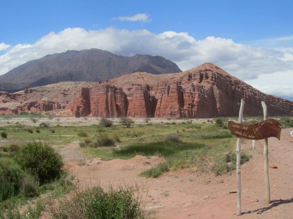 Los Castillos (les châteaux), l'un des sites majeurs de la Quebrada de las Conchas en Argentine