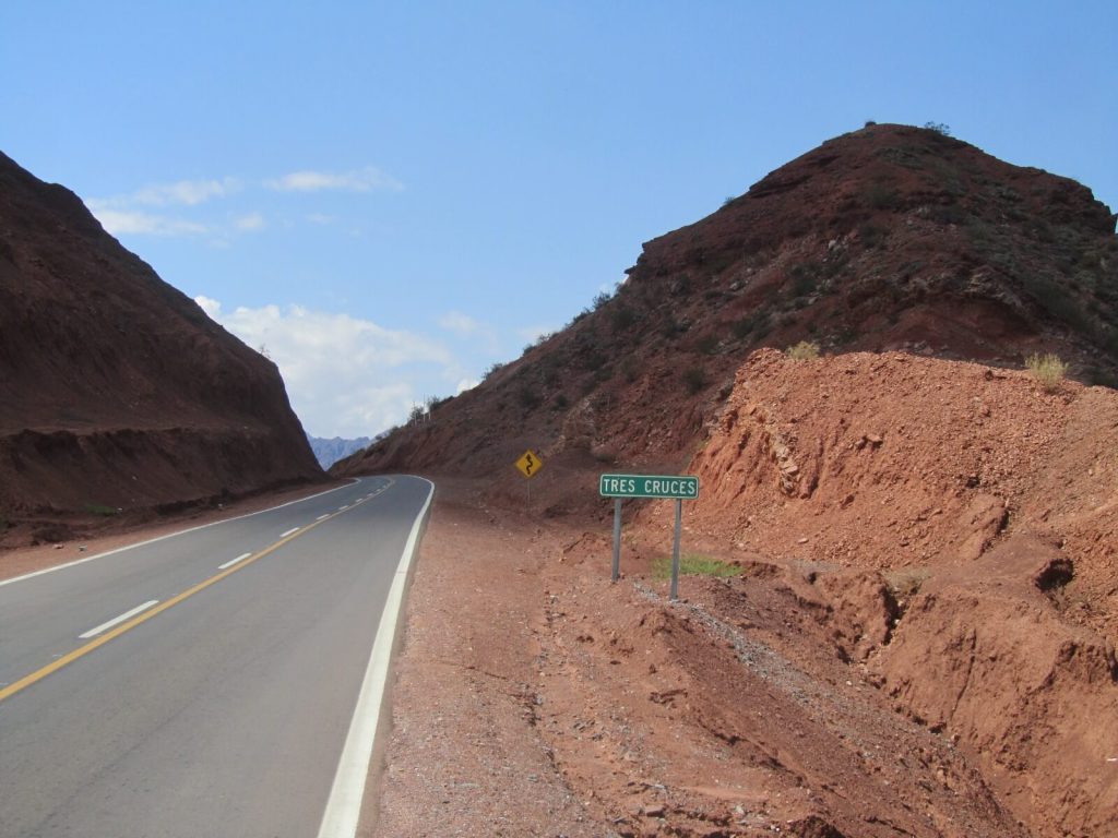 Tres Cruces, l'un des sites majeurs de la Quebrada de las Conchas en Argentine