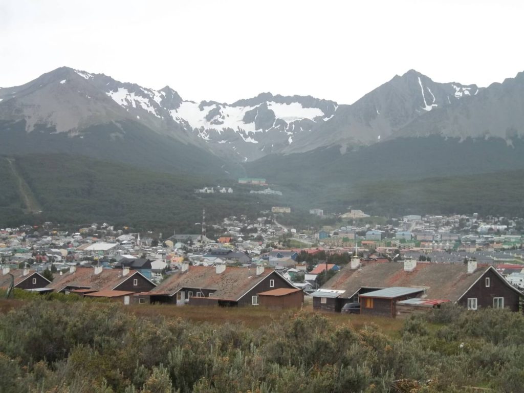Architecture de la ville d'Ushuaia en Patagonie argentine