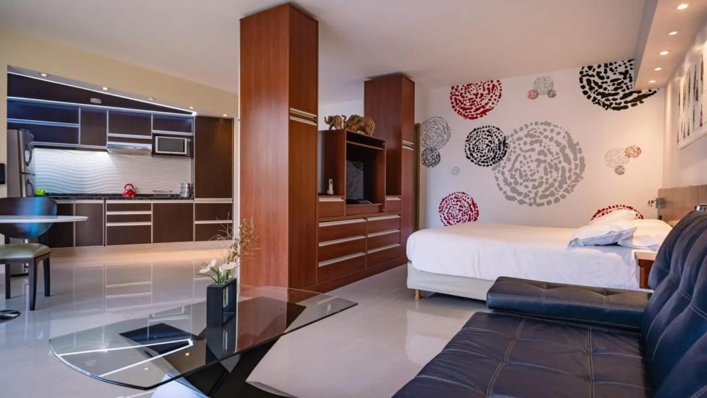 Chambre avec lit matrimonial de Shoshana Hotel Boutique à Buenos Aires